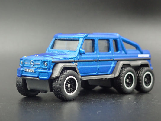 2013-2015 MERCEDES-BENZ G63 AMG 6X6 G WAGON BLUE 1:64 SCALE DIECAST MODEL CAR