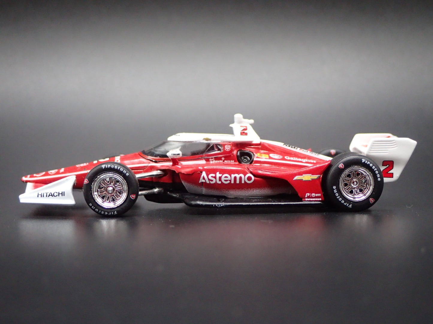 2026 INDY RACING CHEVY 2 JOSEF NEWGARDEN ASTEMO 1:64 SCALE DIECAST MODEL CAR