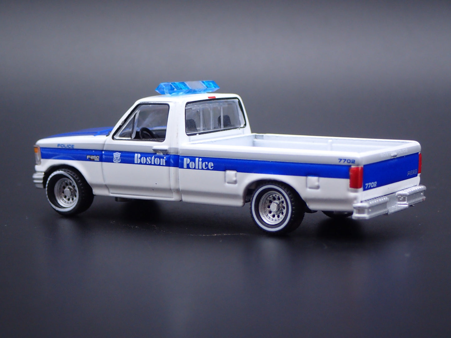 1995 95 FORD F250 PICKUP TRUCK BOSTON MA POLICE 1/64 SCALE DIECAST MODEL CAR