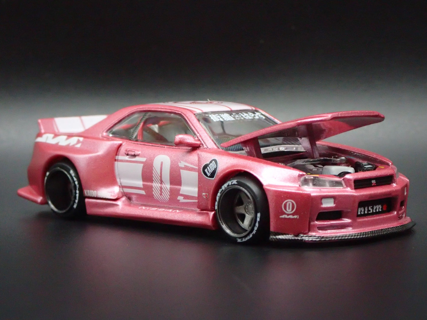 1999-2002 NISSAN SKYLINE GTR R34 KAIDO RACING V1 1:64 SCALE DIECAST MODEL CAR