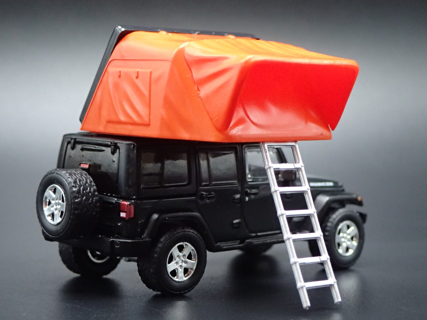 2006-2018 JEEP WRANGLER UNLIMITED RUBICON JK 4 DOOR w TENT 1:64 SCALE MODEL CAR