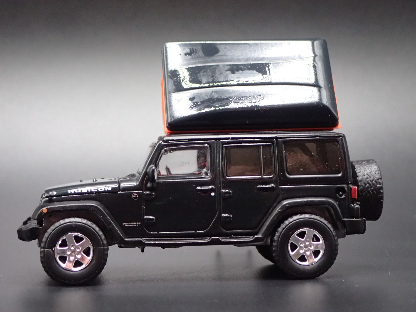 2006-2018 JEEP WRANGLER UNLIMITED RUBICON JK 4 DOOR w TENT 1:64 SCALE MODEL CAR