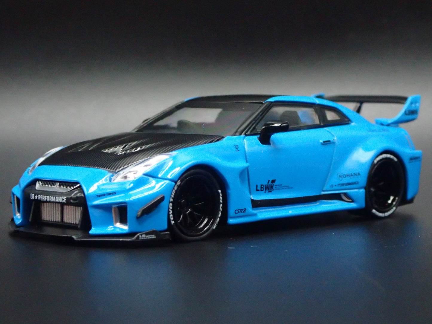 LBWK LB-SILHOUETTE WORKS GT NISSAN 35GT-RR R35 1:64 SCALE DIECAST MODEL CAR