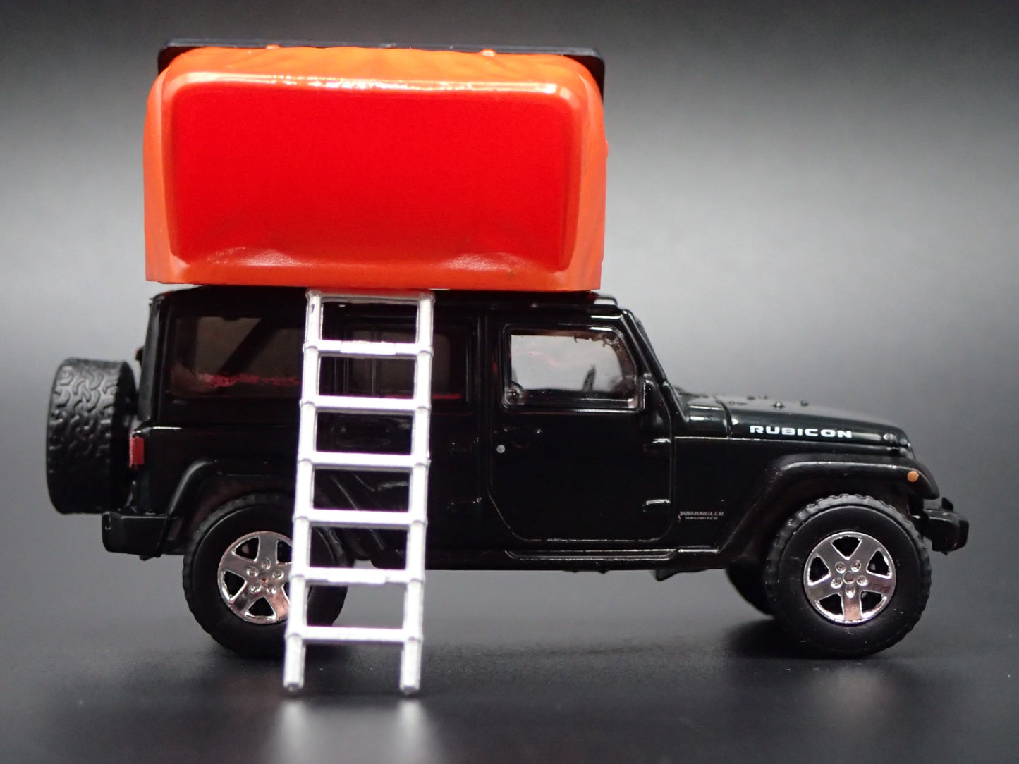 2006-2018 JEEP WRANGLER UNLIMITED RUBICON JK 4 DOOR w TENT 1:64 SCALE MODEL CAR