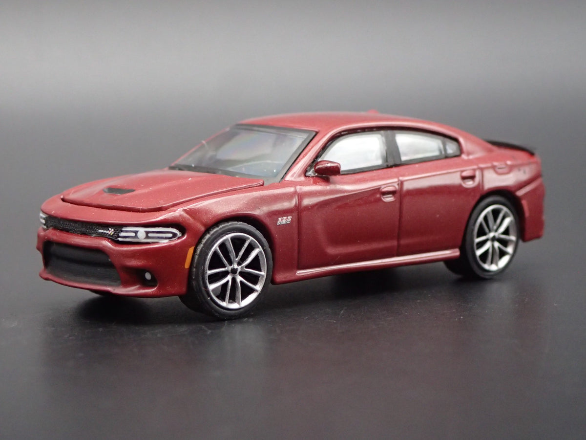 2017 17 DODGE CHARGER RT SCAT PACK RARE 1:64 SCALE DIORAMA DIECAST MODEL CAR-Burning Rubber Toy Company