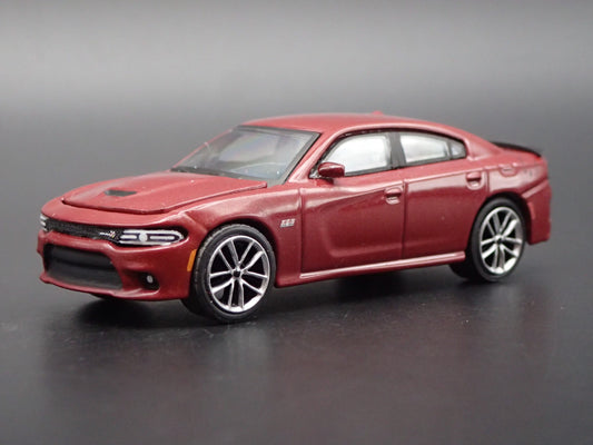 2017 17 DODGE CHARGER RT SCAT PACK RARE 1:64 SCALE DIORAMA DIECAST MODEL CAR-Burning Rubber Toy Company
