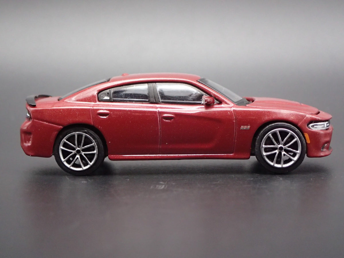 2017 17 DODGE CHARGER RT SCAT PACK RARE 1:64 SCALE DIORAMA DIECAST MODEL CAR-Burning Rubber Toy Company