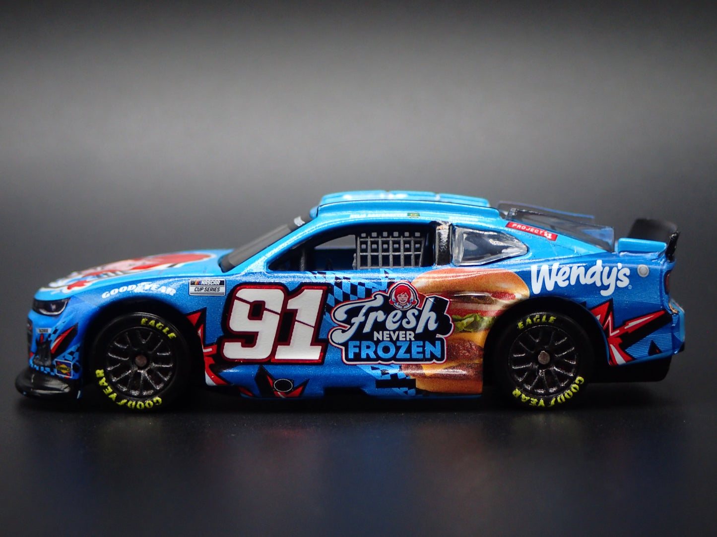 2025 CHEVROLET #91 HELIO CASTRONEVES WENDYS NASCAR 1:64 SCALE DIECAST MODEL CAR