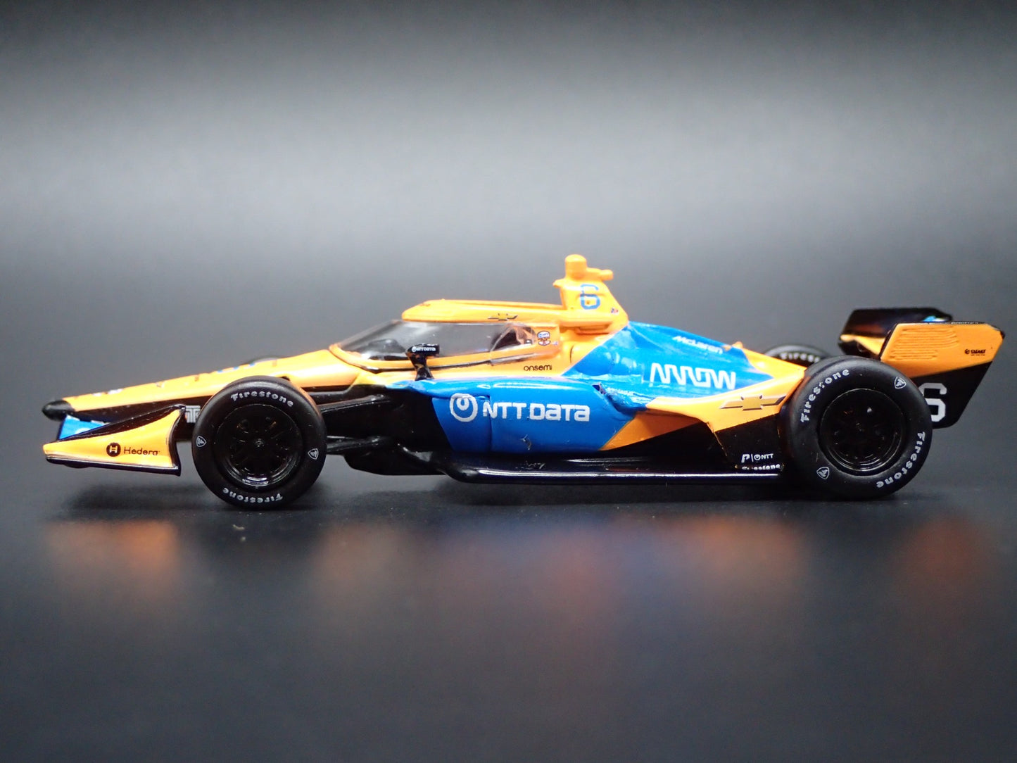 2026 INDY CAR RACING CHEVY #6 NOLAN SIEGEL NTTDATA 1:64 SCALE DIECAST MODEL CAR