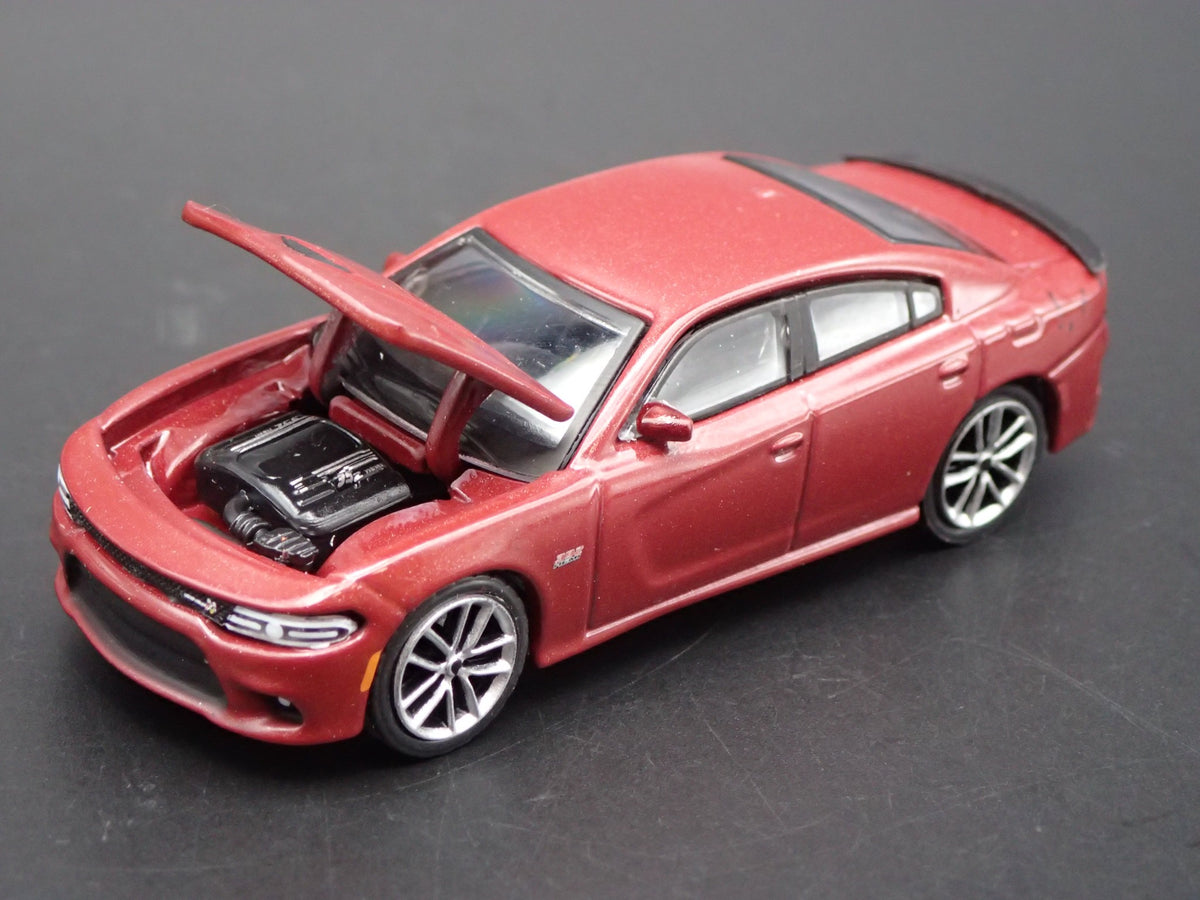 2017 17 DODGE CHARGER RT SCAT PACK RARE 1:64 SCALE DIORAMA DIECAST MODEL CAR-Burning Rubber Toy Company