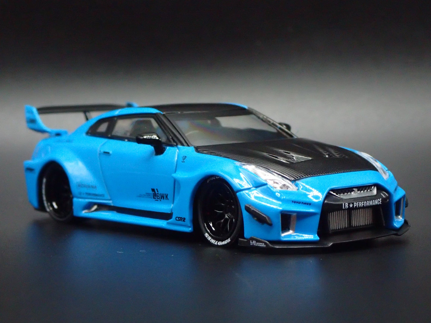 LBWK LB-SILHOUETTE WORKS GT NISSAN 35GT-RR R35 1:64 SCALE DIECAST MODEL CAR
