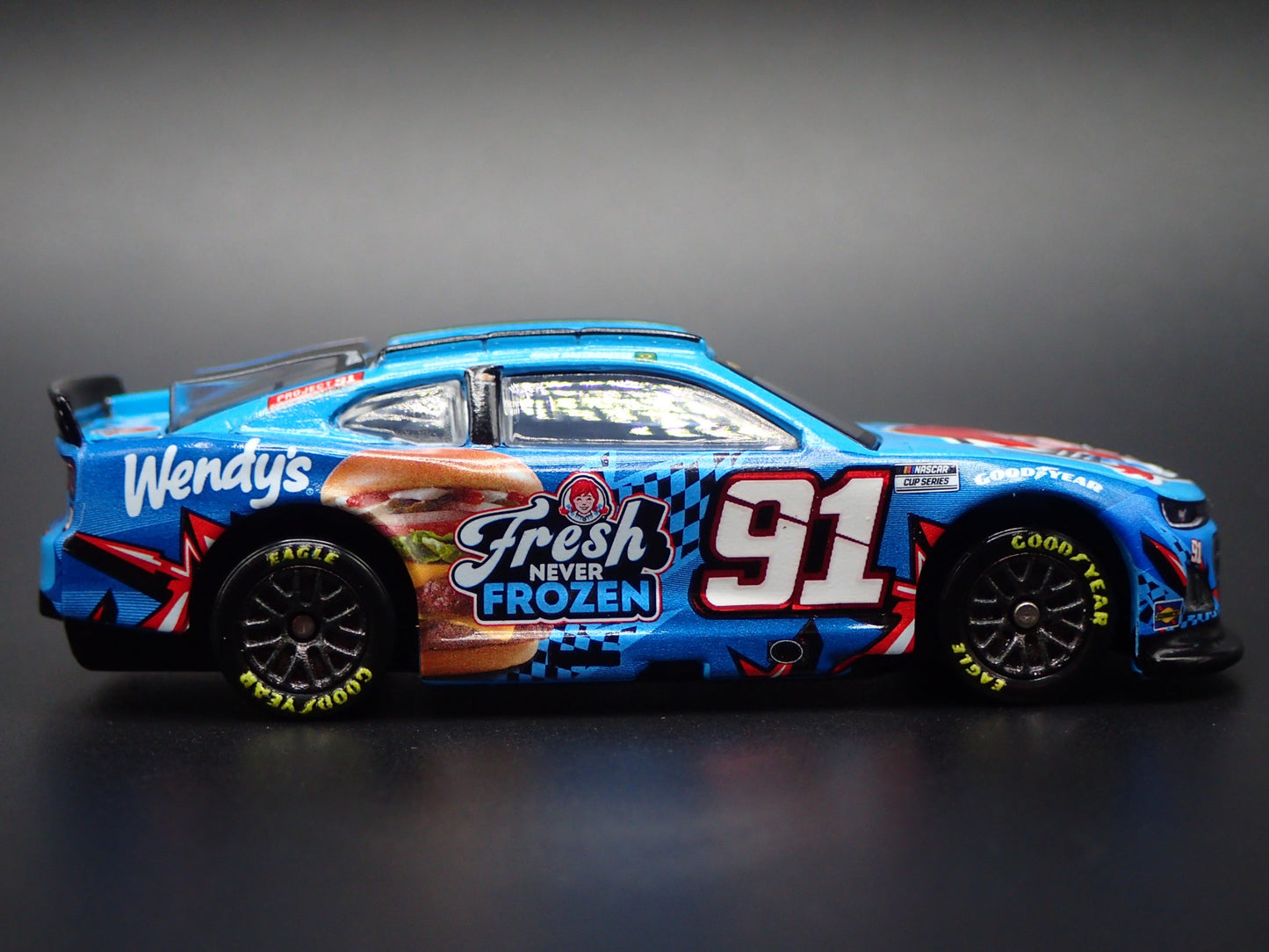 2025 CHEVROLET #91 HELIO CASTRONEVES WENDYS NASCAR 1:64 SCALE DIECAST MODEL CAR