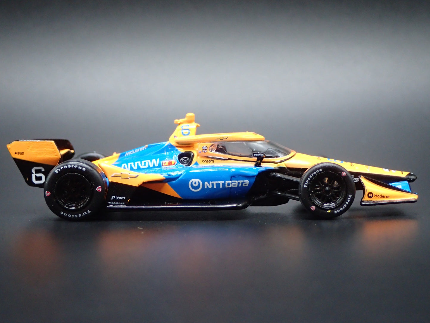 2026 INDY CAR RACING CHEVY #6 NOLAN SIEGEL NTTDATA 1:64 SCALE DIECAST MODEL CAR