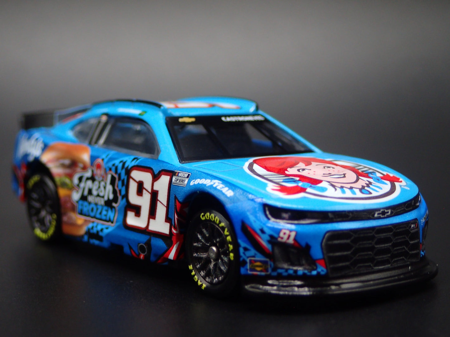 2025 CHEVROLET #91 HELIO CASTRONEVES WENDYS NASCAR 1:64 SCALE DIECAST MODEL CAR