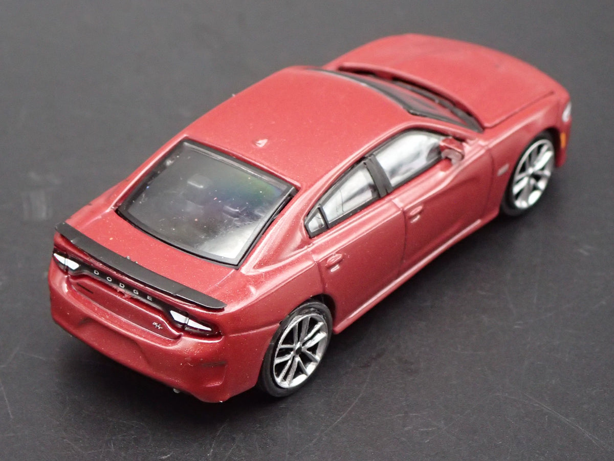 2017 17 DODGE CHARGER RT SCAT PACK RARE 1:64 SCALE DIORAMA DIECAST MODEL CAR-Burning Rubber Toy Company