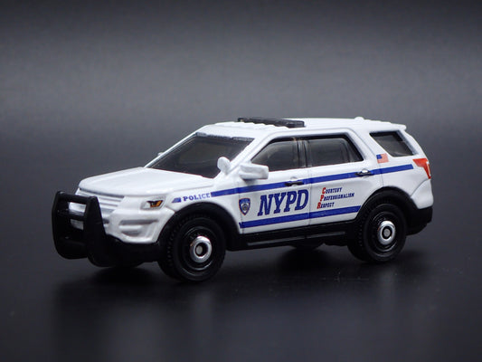 2016 FORD EXPLORER POLICE INTERCEPTOR UTILITY NYPD 1:64 SCALE DIECAST MODEL CAR