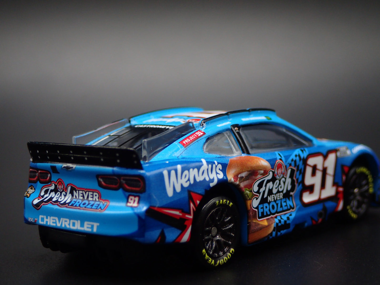 2025 CHEVROLET #91 HELIO CASTRONEVES WENDYS NASCAR 1:64 SCALE DIECAST MODEL CAR