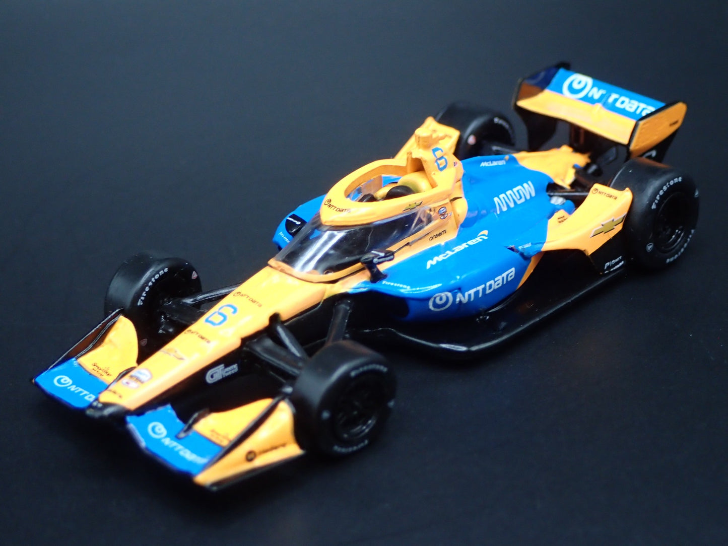 2026 INDY CAR RACING CHEVY #6 NOLAN SIEGEL NTTDATA 1:64 SCALE DIECAST MODEL CAR