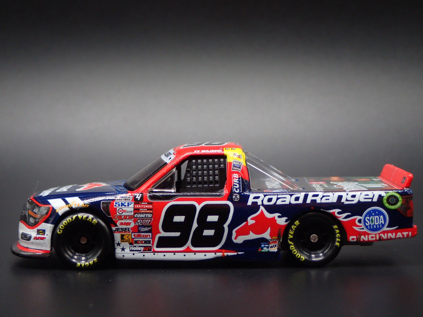 2024 24 FORD F150 NASCAR TRUCK #98 TY MAJESKI ROAD RANGER WIN 1:64 DIECAST CAR