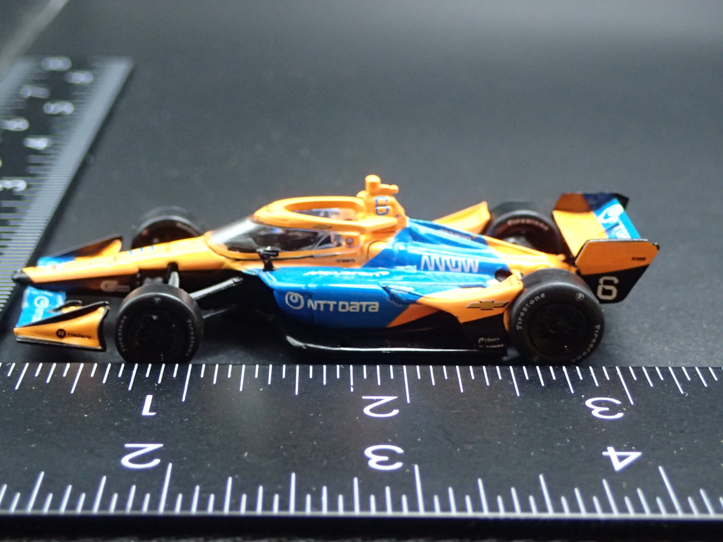 2026 INDY CAR RACING CHEVY #6 NOLAN SIEGEL NTTDATA 1:64 SCALE DIECAST MODEL CAR