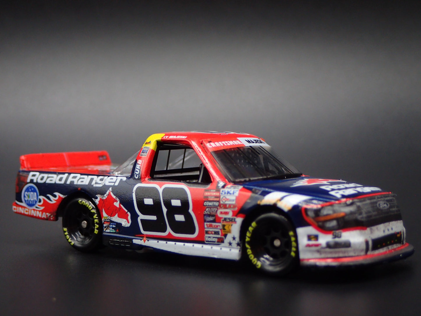 2024 24 FORD F150 NASCAR TRUCK #98 TY MAJESKI ROAD RANGER WIN 1:64 DIECAST CAR