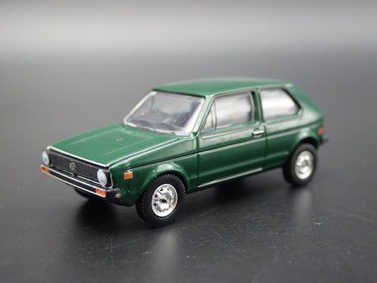 1977 77 VW VOLKSWAGEN RABBIT MK1 GREEN RARE 1:64 SCALE DIORAMA DIECAST MODEL CAR