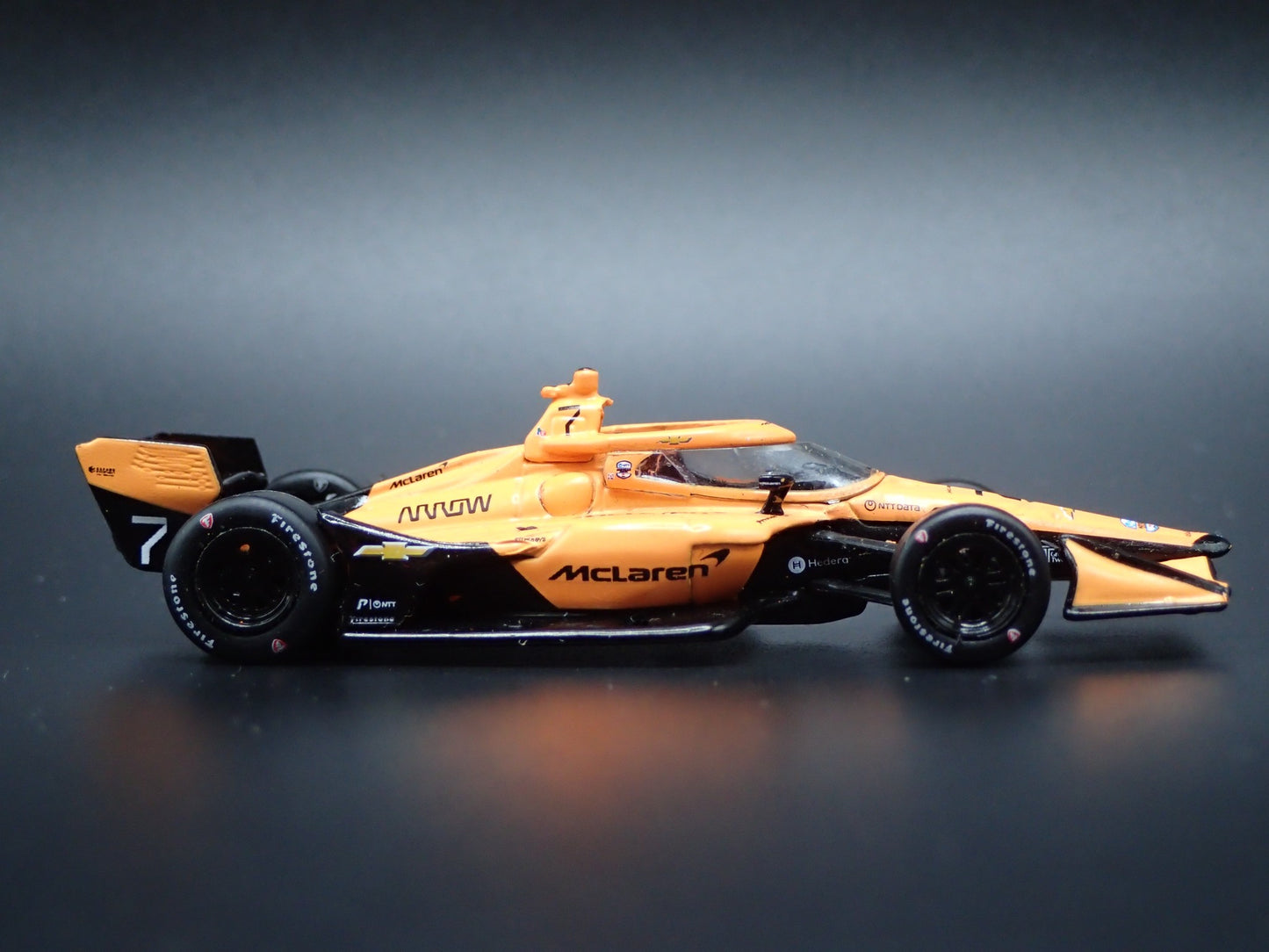 2026 26 INDY RACING CHEVY 7 CHRISTIAN LUNDGAARD MCLAREN 1:64 SCALE DIECAST CAR