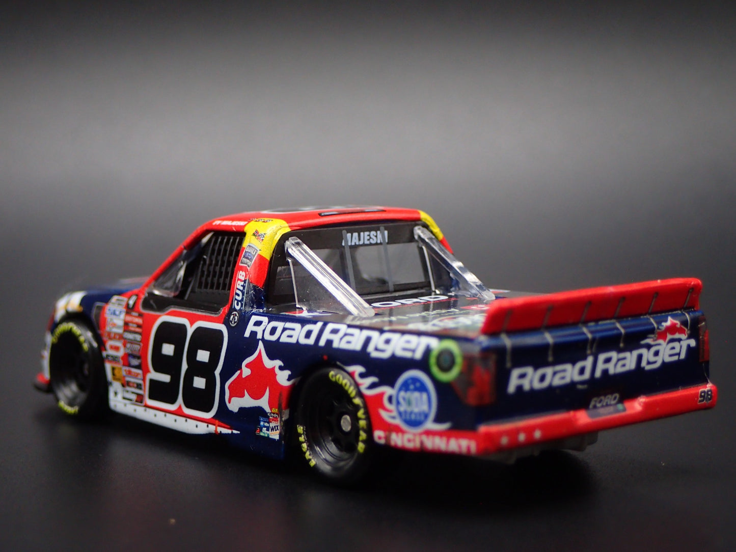 2024 24 FORD F150 NASCAR TRUCK #98 TY MAJESKI ROAD RANGER WIN 1:64 DIECAST CAR