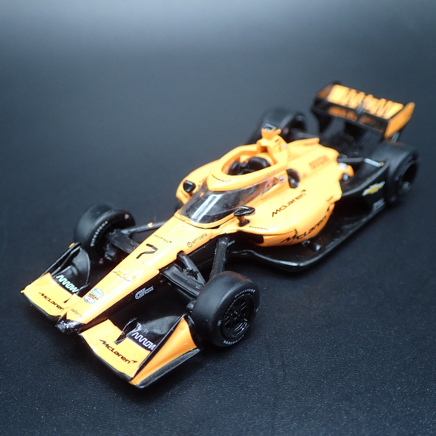 2026 26 INDY RACING CHEVY 7 CHRISTIAN LUNDGAARD MCLAREN 1:64 SCALE DIECAST CAR