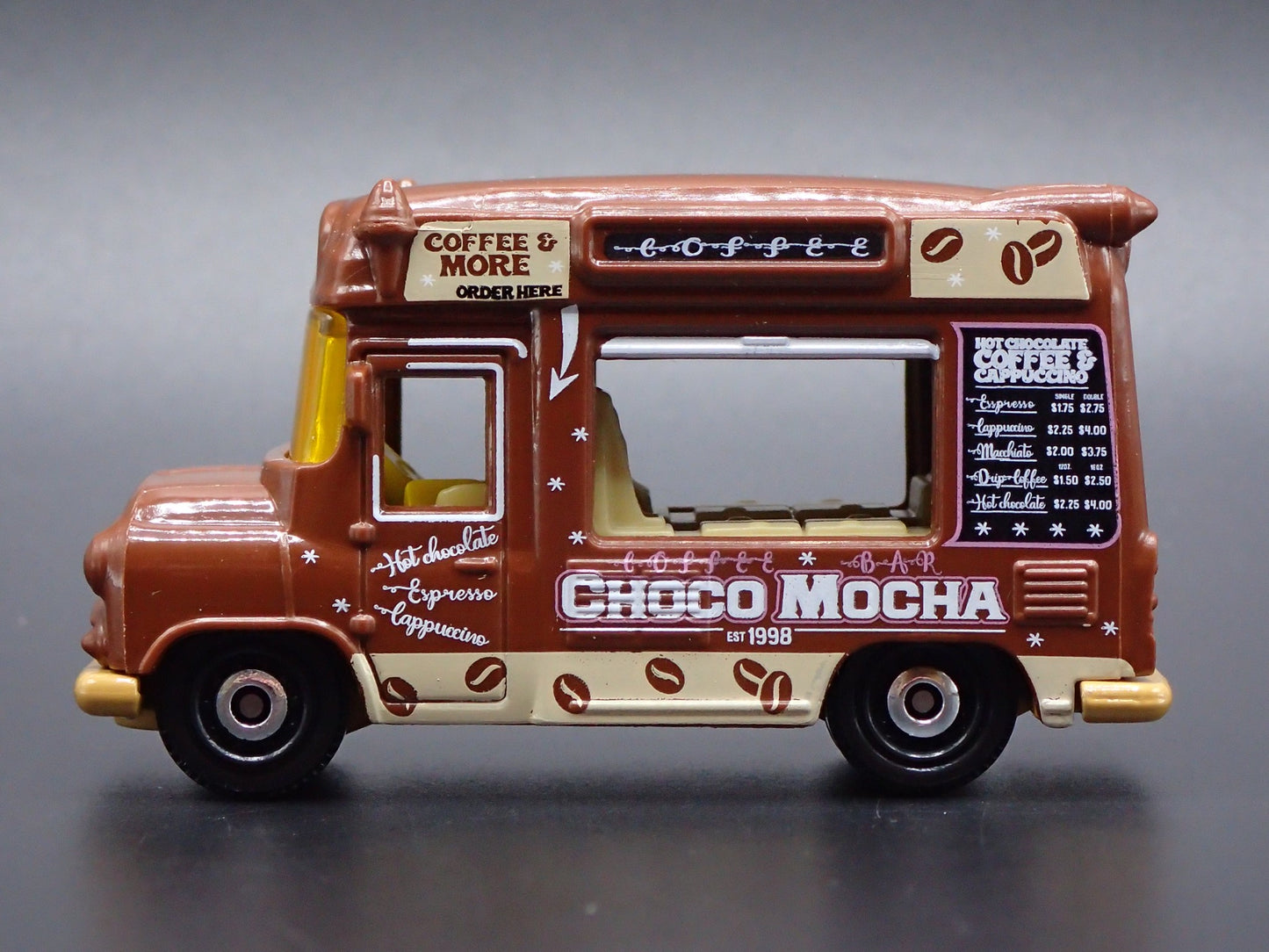 CHOCO MOCHA COFFEE & MORE FOOD TRUCK 1:64 MB SCALE DIORAMA DIECAST MODEL CAR