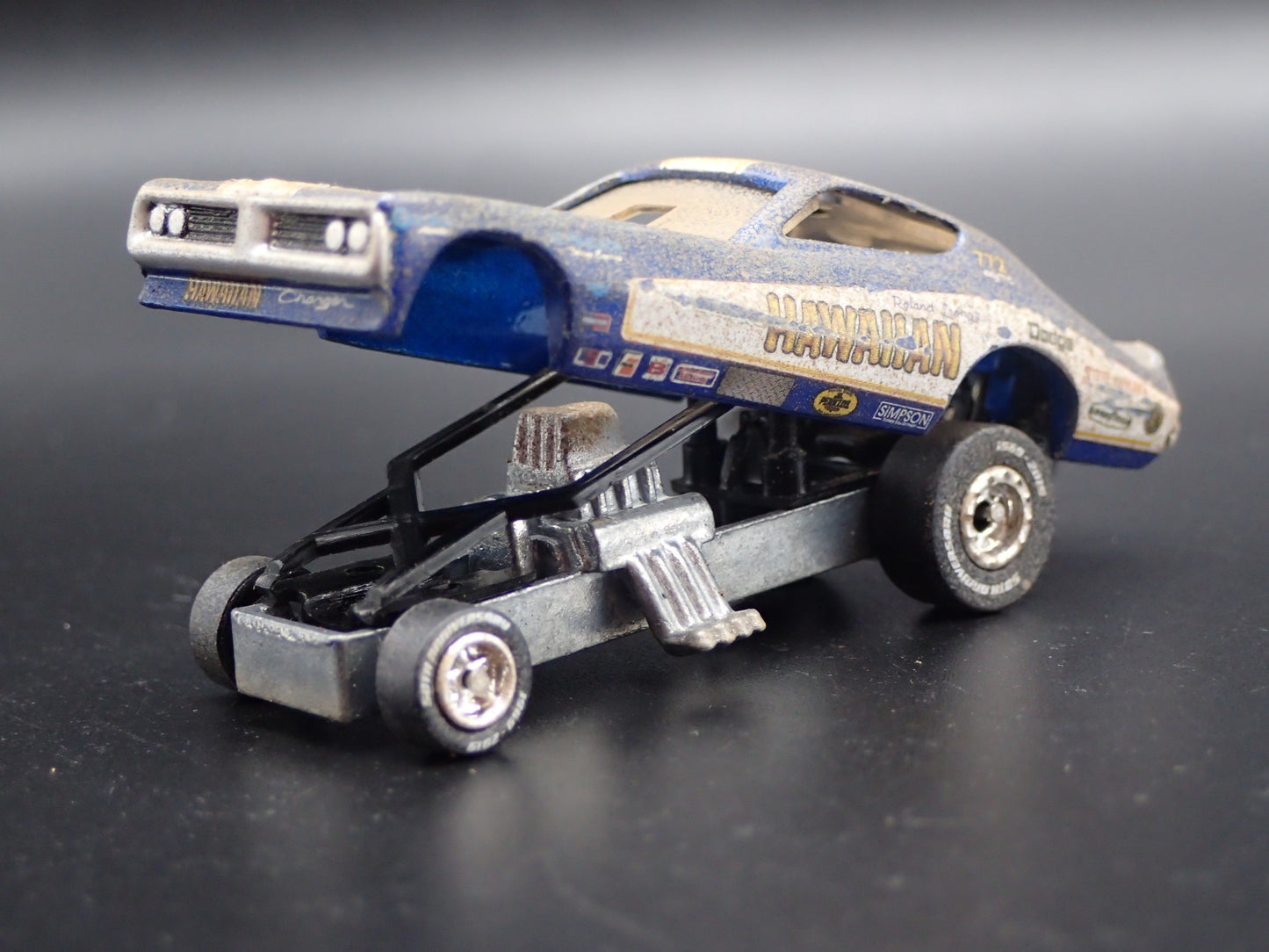 1971 DODGE CHARGER NHRA FUNNY CAR HAWAIIAN BARNFIND 1/64 SCALE DIECAST MODEL CAR