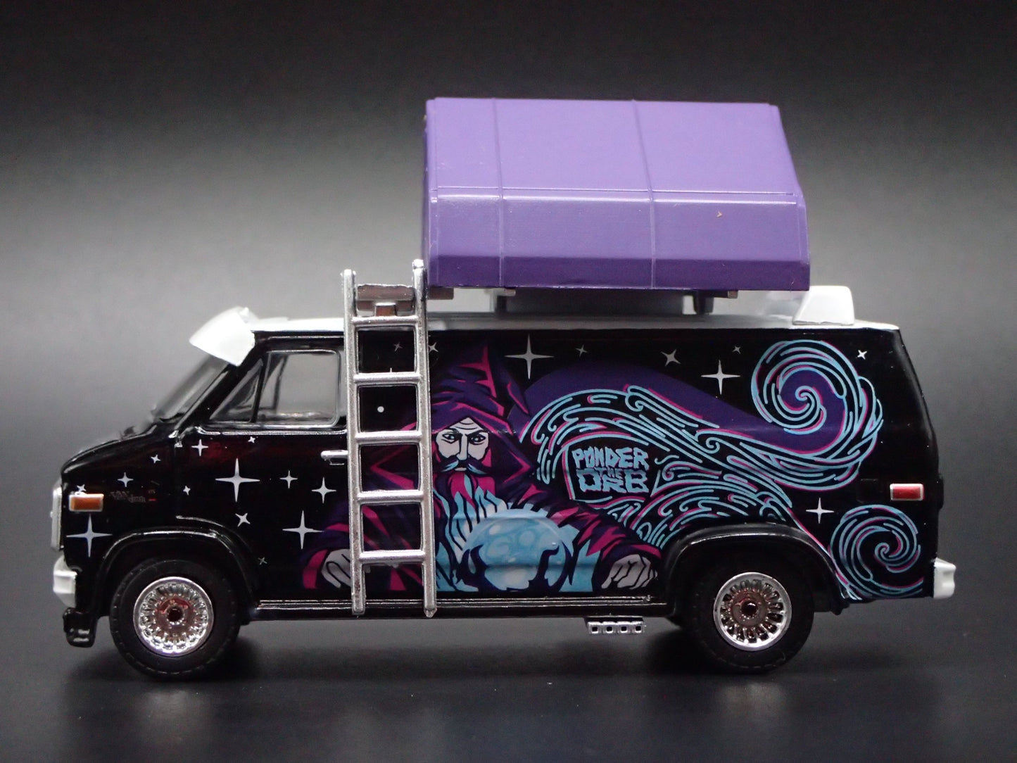 1978 78 GMC VANDURA CUSTOM WIZARD VAN w TENT 1/64 SCALE DIORAMA DIECAST CAR