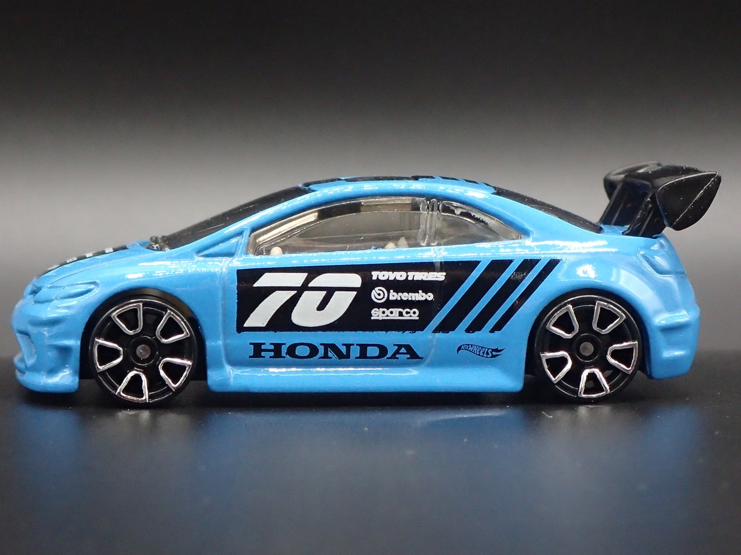 HONDA CIVIC SI 2 TWO DOOR BLUE 1:64 SCALE COLLECTIBLE DIORAMA DIECAST MODEL CAR