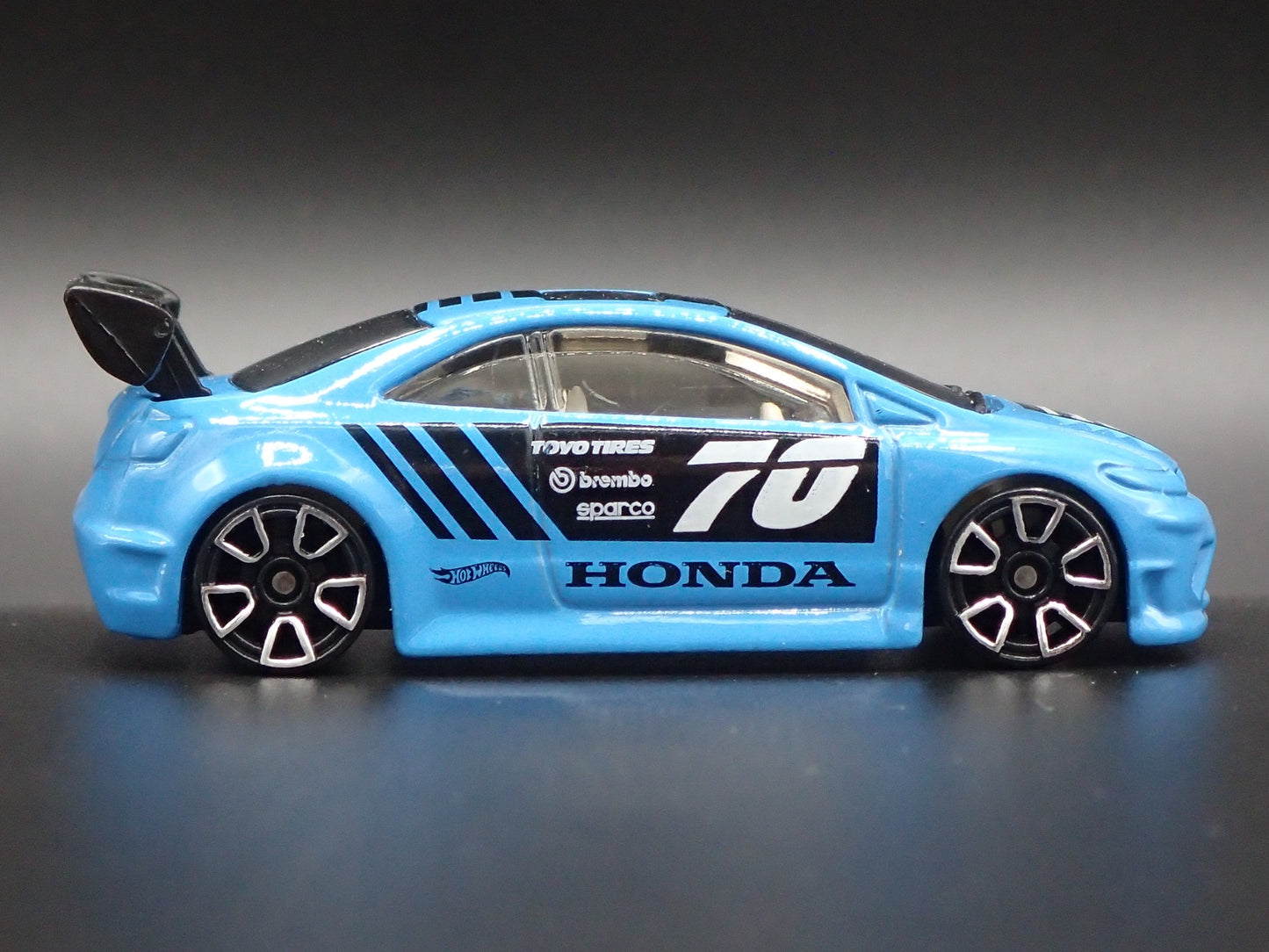 HONDA CIVIC SI 2 TWO DOOR BLUE 1:64 SCALE COLLECTIBLE DIORAMA DIECAST MODEL CAR