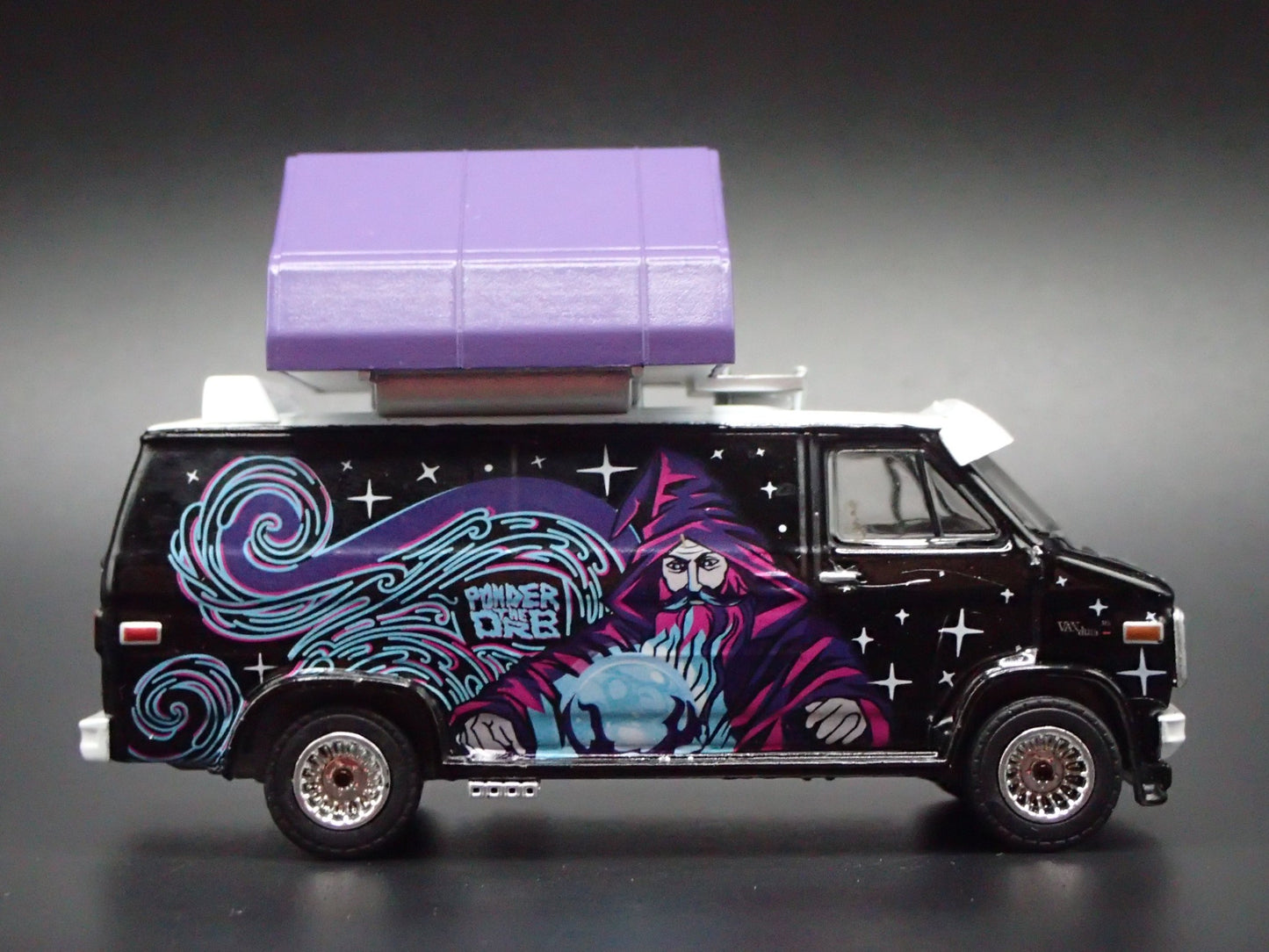 1978 78 GMC VANDURA CUSTOM WIZARD VAN w TENT 1/64 SCALE DIORAMA DIECAST CAR