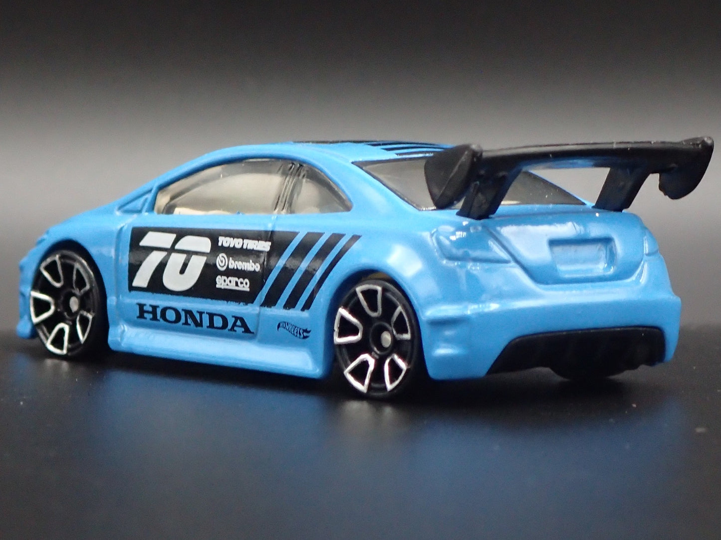 HONDA CIVIC SI 2 TWO DOOR BLUE 1:64 SCALE COLLECTIBLE DIORAMA DIECAST MODEL CAR