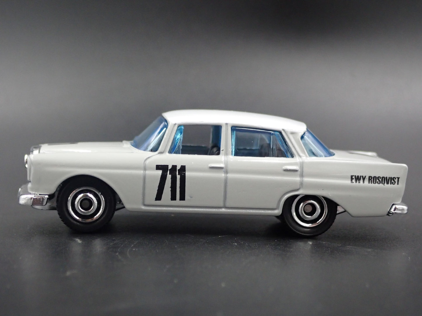 1959-1968 MERCEDES-BENZ 220 SE EWY ROSQVIST GRAY 1:64 SCALE DIECAST MODEL CAR