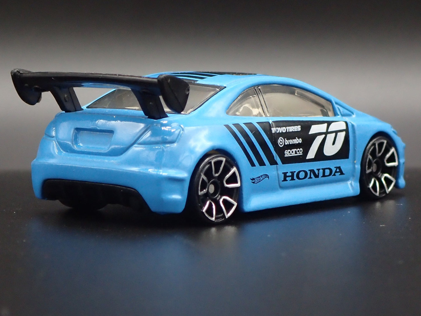 HONDA CIVIC SI 2 TWO DOOR BLUE 1:64 SCALE COLLECTIBLE DIORAMA DIECAST MODEL CAR