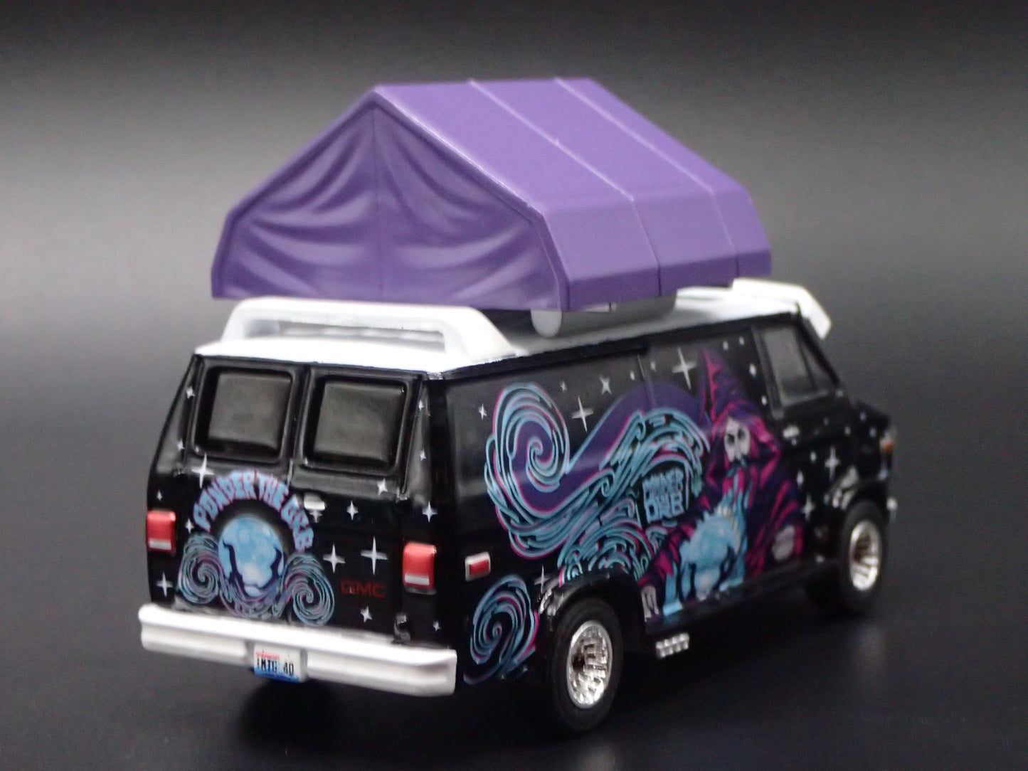 1978 78 GMC VANDURA CUSTOM WIZARD VAN w TENT 1/64 SCALE DIORAMA DIECAST CAR
