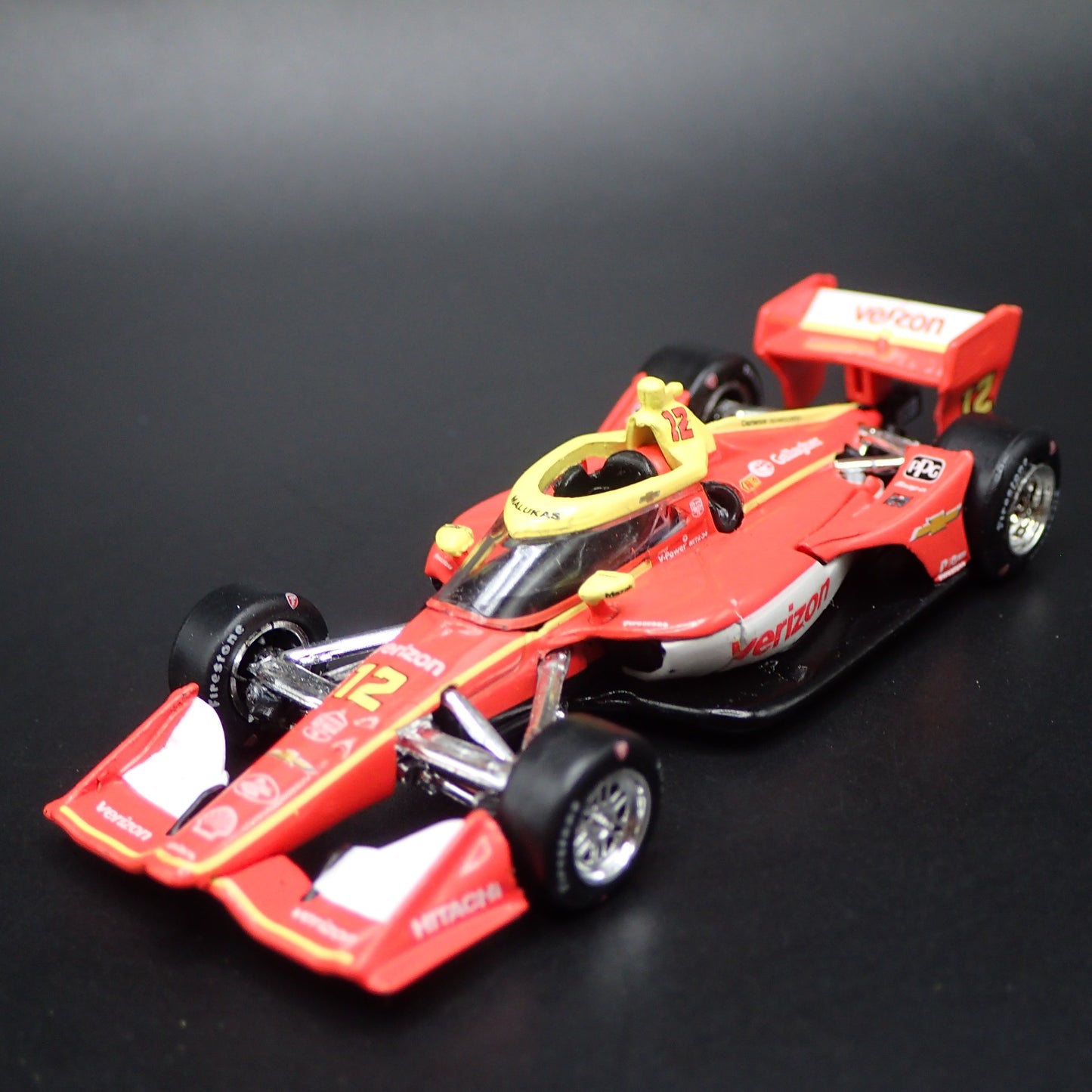 2026 INDY CAR RACING CHEVY 12 DAVID MALUKAS VERIZON 1:64 SCALE DIECAST MODEL CAR