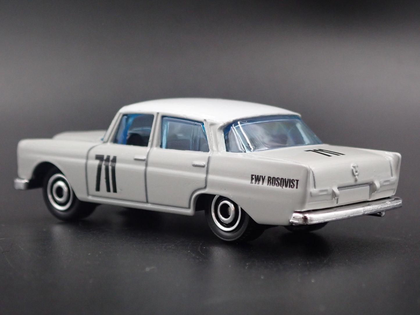 1959-1968 MERCEDES-BENZ 220 SE EWY ROSQVIST GRAY 1:64 SCALE DIECAST MODEL CAR