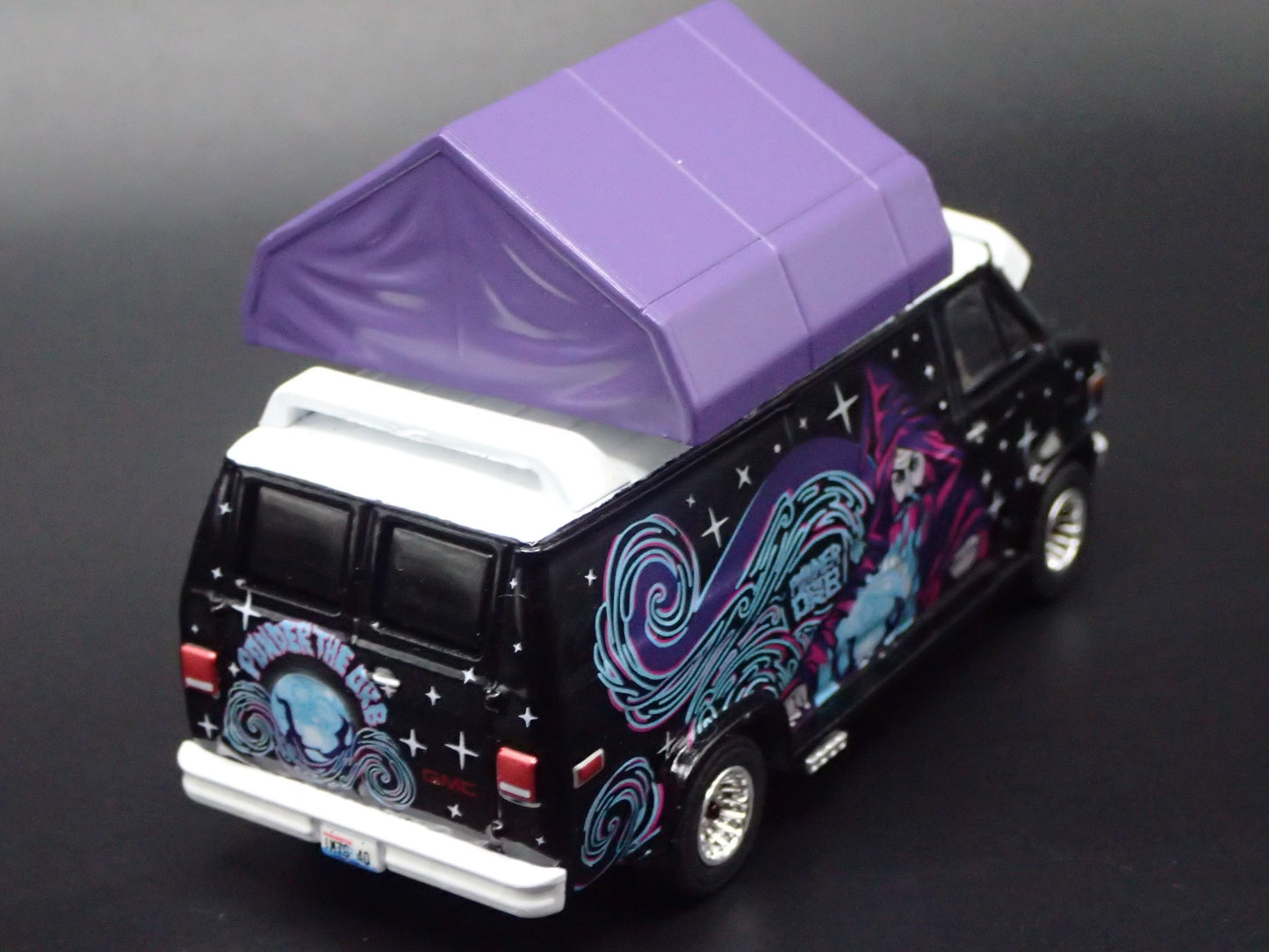 1978 78 GMC VANDURA CUSTOM WIZARD VAN w TENT 1/64 SCALE DIORAMA DIECAST CAR