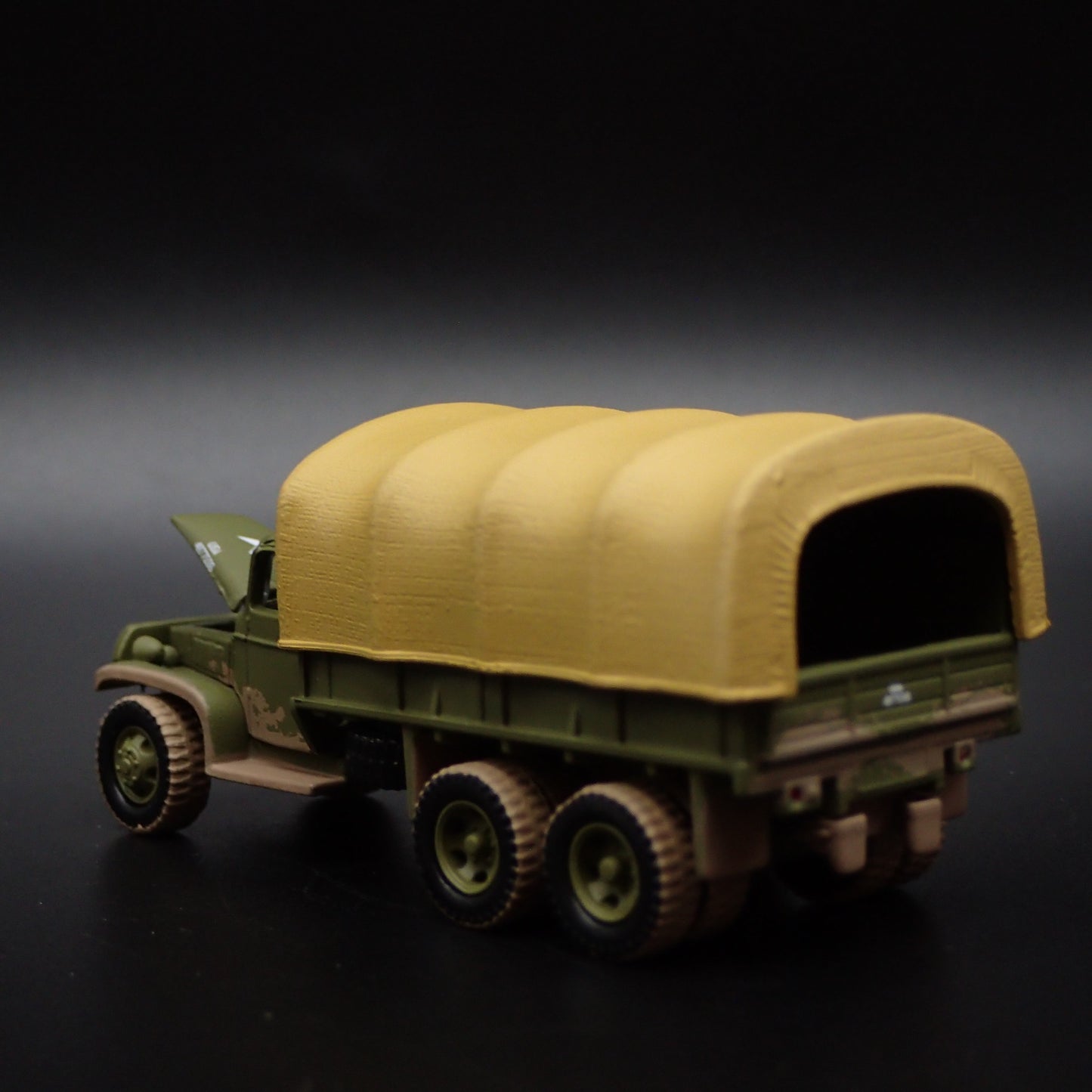 KOREAN WAR GMC CCKW 2.5 TON 6X6 TRUCK MILITARY MUD 1:87 SCALE DIECAST MODEL CAR