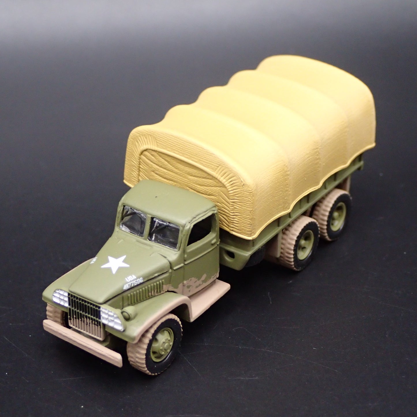 KOREAN WAR GMC CCKW 2.5 TON 6X6 TRUCK MILITARY MUD 1:87 SCALE DIECAST MODEL CAR