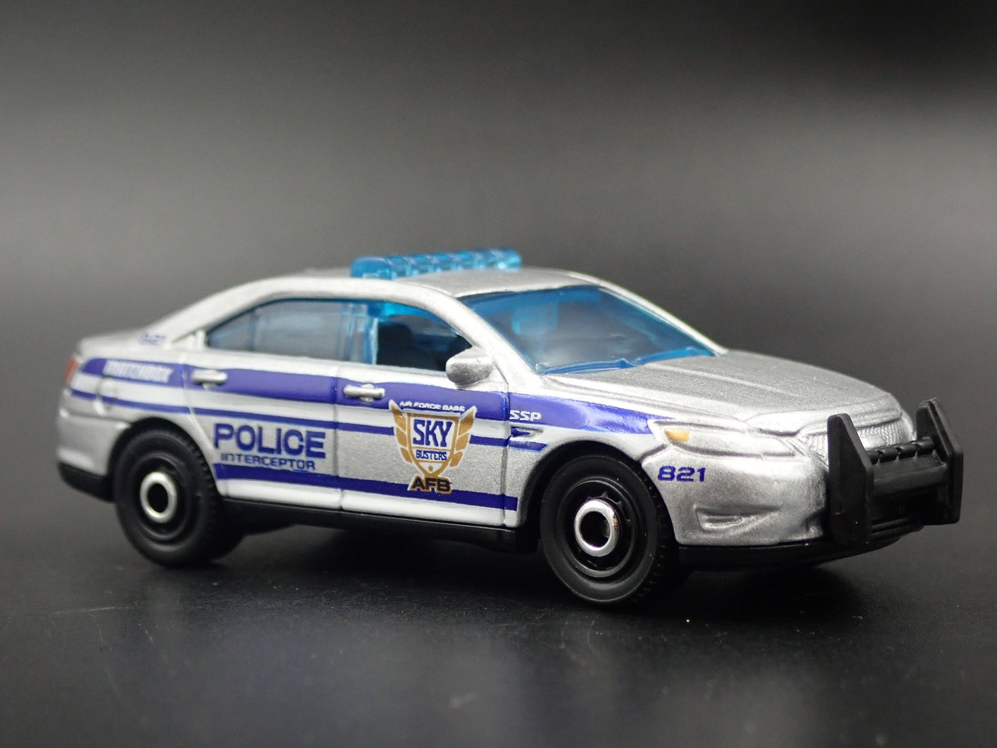 FORD POLICE INTERCEPTOR SSP SILVER 1/64 MB SCALE COLLECTIBLE DIECAST MODEL CAR