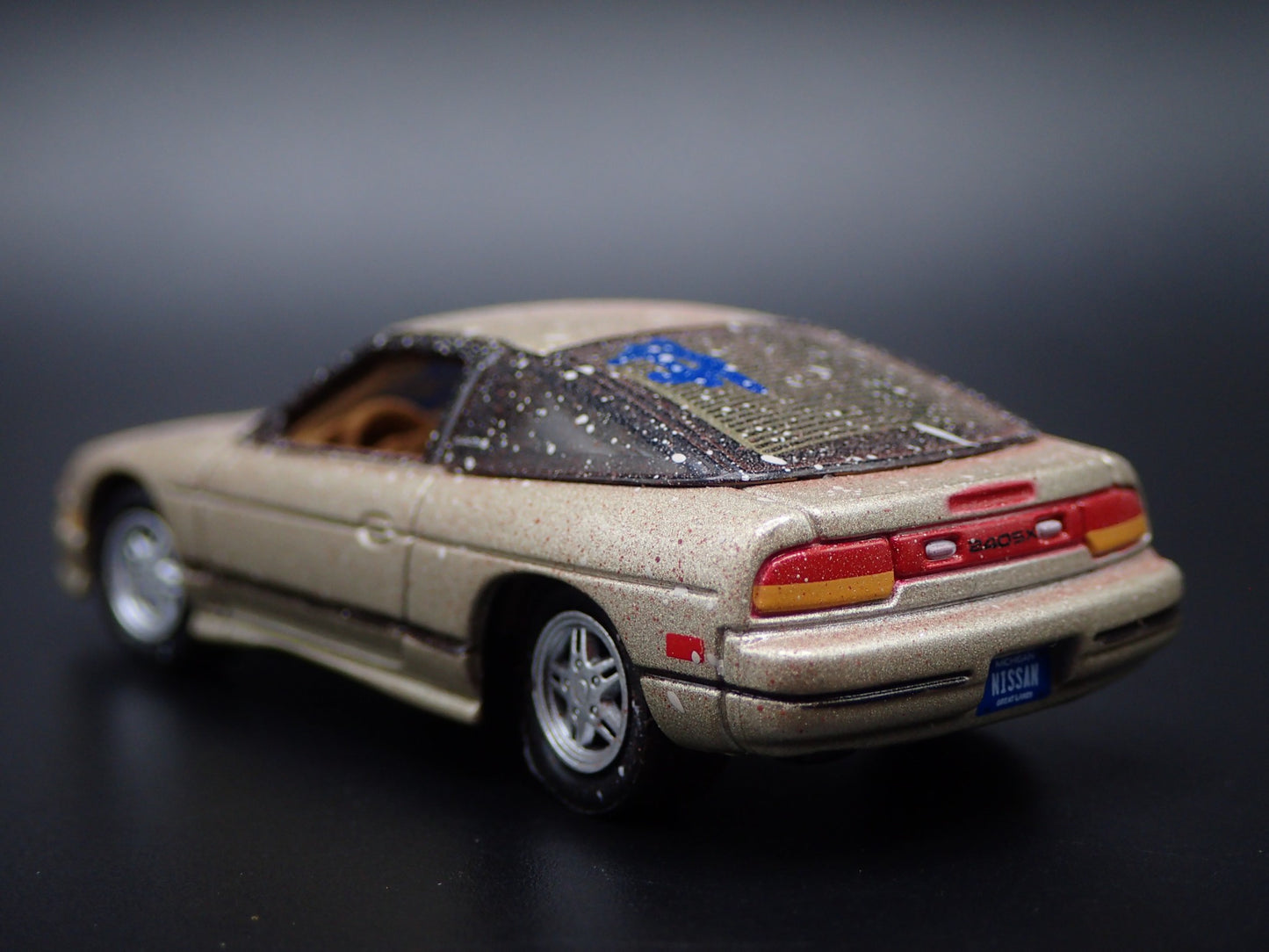 1989-1998 NISSAN 240SX TAN BARN FIND 1:64 SCALE COLLECTIBLE DIECAST MODEL CAR