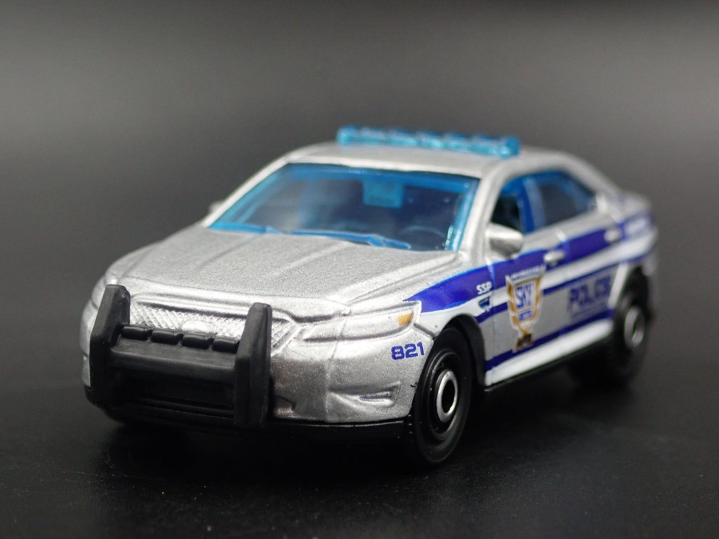 FORD POLICE INTERCEPTOR SSP SILVER 1/64 MB SCALE COLLECTIBLE DIECAST MODEL CAR