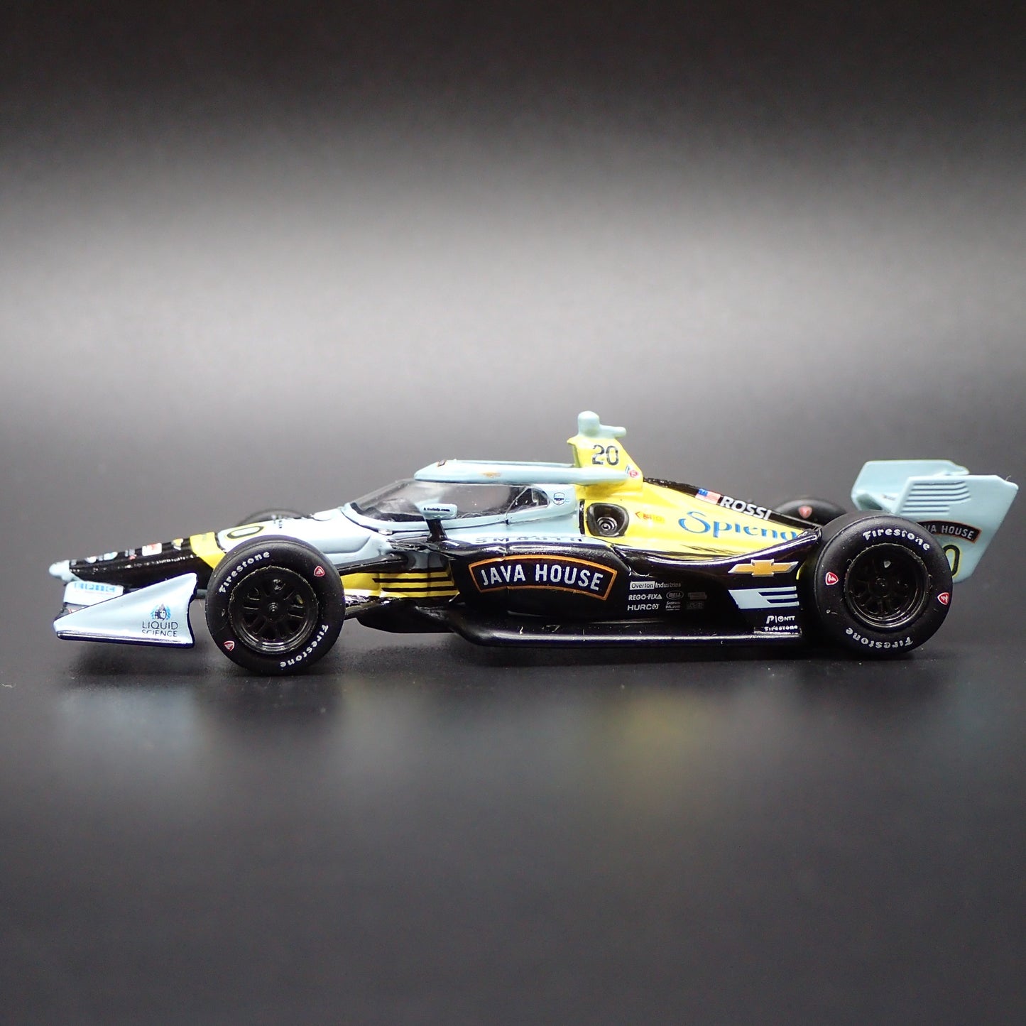 2026 26 INDY RACING CHEVY 20 ALEXANDER ROSSI JAVA HOUSE 1:64 SCALE DIECAST CAR