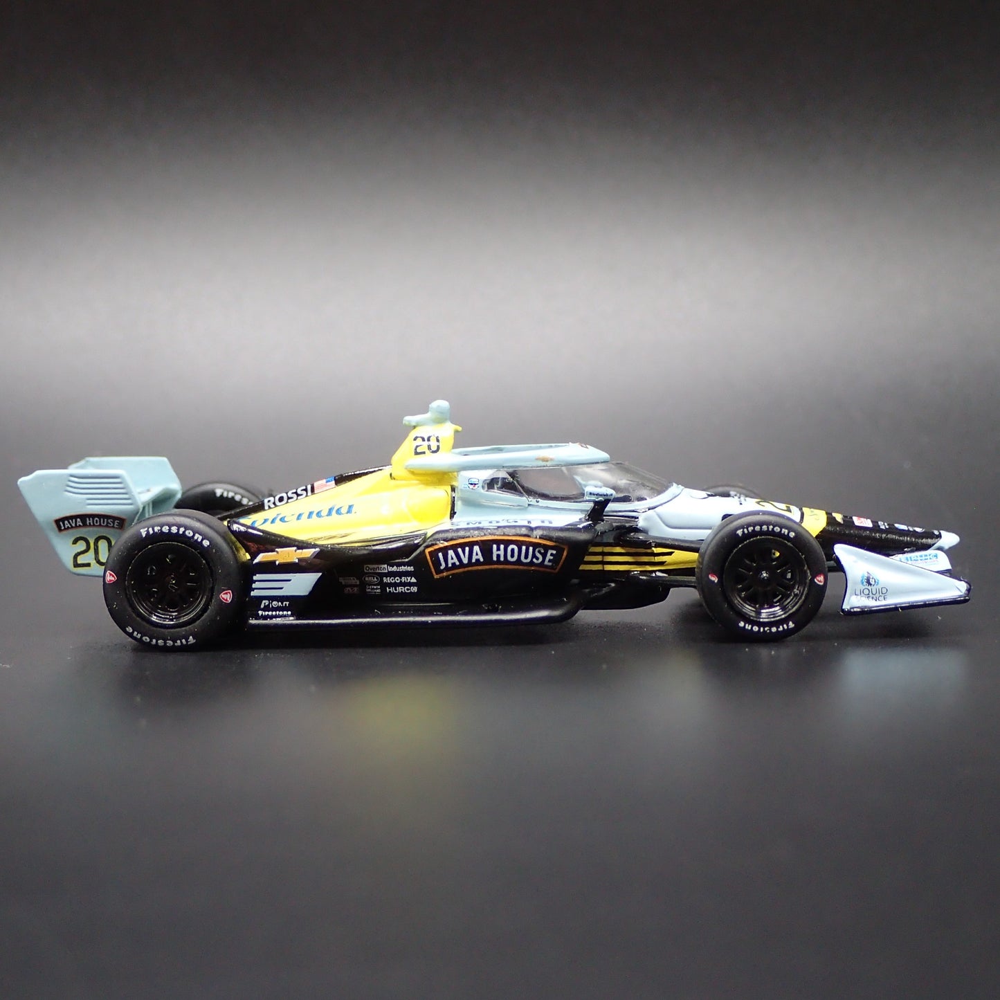 2026 26 INDY RACING CHEVY 20 ALEXANDER ROSSI JAVA HOUSE 1:64 SCALE DIECAST CAR