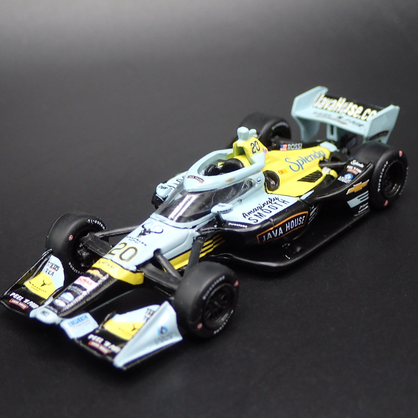 2026 26 INDY RACING CHEVY 20 ALEXANDER ROSSI JAVA HOUSE 1:64 SCALE DIECAST CAR